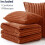 Fluffy Twin Comforter Set Terracotta Fleece 1 Comforter + 1 6