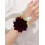 Set di corsage e boutonnière bordeaux (2 pezzi) 4
