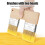 Pinceau réutilisable bicolore en forme de U, manche en bois 2