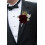 Set di corsage e boutonnière bordeaux (2 pezzi) 5