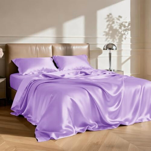 California King satijnen beddengoedset, 4-delig 1