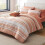 Twin Comforter Set Burnt Orange Striped Reversible 5-Pc 8