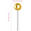 500 Pack Map Push Pins Map Tacks Small Size (Gold, 1/8 Inch) 2