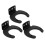 3pcs Wall-mounted Mic Rack Sturdy Microphone Holder No Wire Microphone Hook 1