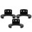 3pcs Wall-mounted Mic Rack Sturdy Microphone Holder No Wire Microphone Hook 5