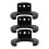 3pcs Wall-mounted Mic Rack Sturdy Microphone Holder No Wire Microphone Hook 6