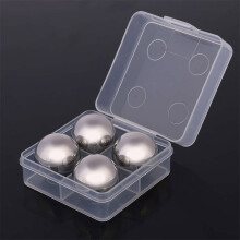 Reusable Stainless Steel Whiskey Stones & Metal Balls, Compatible with Scotch, Bourbon, Irish Whiskey