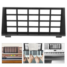 OUNONA Folding Instrument Stand Music Holder Portable for Kids Black