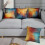 Ensemble de 4 housses de coussin en velours 50 x 50 cm 2