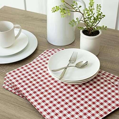 Cork Placemats Set of 4, 12 x 16 in, Rectangular 1
