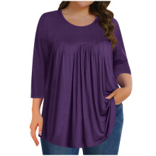 Blusas de tallas grandes para mujer, blusas de verano, túnicas, camisas elegantes e informales de corte holgado, tallas 1X-5X.