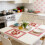 Ensemble de sets de table pour la Saint-Valentin, décoration de table de cuisine 4