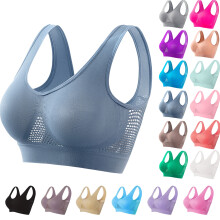 Naadloze draadloze sportbeha's voor dames, sportbeha met hoge ondersteuning, draadloze yogabeha voor vrouwen