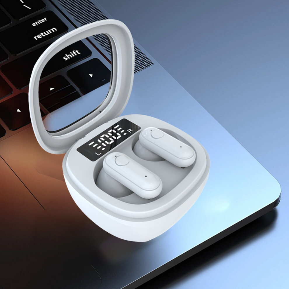 Noise Cancelling In-Ear Headphones, Surround Sound, Low Latency, 30H Battery, Fast Pair, Type-C Charging, Bluetooth 5.3, White 9110895506257