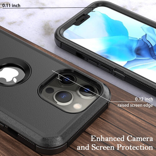 Θήκη ανθεκτικής θωράκισης για iPhone 12 με προστατευτικό φακό οθόνης 2