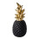 Figurine d'ananas en résine dorée - 15 cm 1