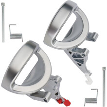 Paire de poignées de porte intérieures compatibles avec Dodge Nitro 2007-2011. Remplace les références 68004829AA et 68004828AA.
