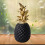 Figurine d'ananas en résine dorée - 15 cm 2