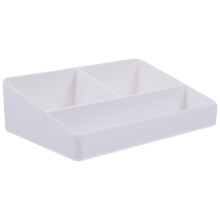 Organiseur de table à café QUMONIN, porte-sachets de thé, 3 compartiments, blanc