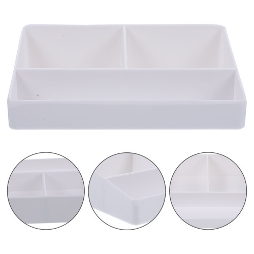 QUIMONIN Kaffeestation-Organizer, Teebeutelhalter, 3 Fächer, Weiß 2