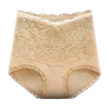 Ropa interior nueva para mujer, con encaje, patchwork, tallas grandes, cintura alta, bragas sin costuras, control de abdomen, elásticas y