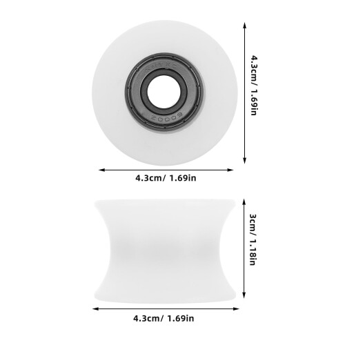 Worgeous Gadget Kayak Κωπηλατική Μηχανή με Μονό Τροχό και Τροχαλία Roller4.30X4.30X3.00CM Λευκό 1
