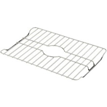 Skyddsställ för diskho i rostfritt stål 304 – Rostbeständigt, reptåligt, avloppsstöd – Passar 17,5"x12,4" diskhoar, avlopp i mitten krävs