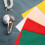 4Pcs Sports Referee Flags for Construction Sites Polyester 17.7*13.4*12.6in 8