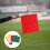 4Pcs Sports Referee Flags for Construction Sites Polyester 17.7*13.4*12.6in 4