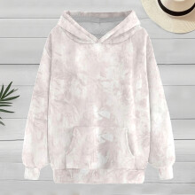 Dam Camo Hoodie Lönnlöv Mönstrad Oversized Hoodie Pullover Camouflage Hoodies för Dam Trendig Rosa M