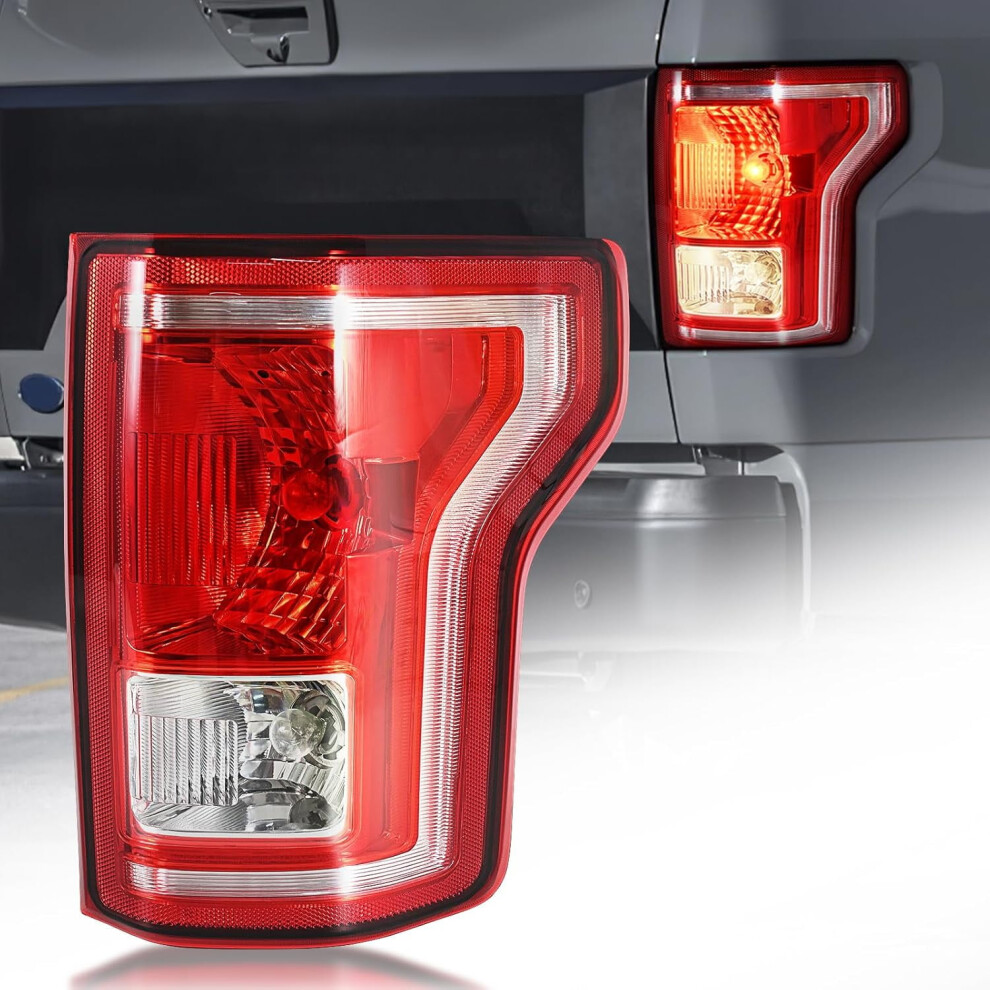 Tail S Assembly Compatible With 2015 2016 2017 Ford F-150 Right Passenger Side Rear Brake Lamp Taillights With Bulbs, Replace Light 9083649084724