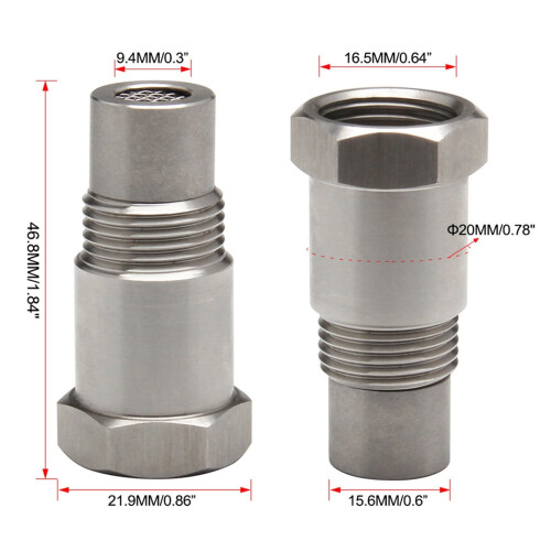 10-Pack High-Quality Sensor Connectors - M18*1.5, SS304, Eliminates CEL/DTC Issues(S120) 2