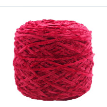 250g Chenille Velvet Yarn, Bulky Vegan Soft Polyester-Cotton Blend for Knitting & Crochet – Compatible with All Hand Needles