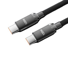 120W USB-C hurtigladekabel, flerfarget nylonflettet type C ladeledning for enheter