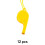 12Pcs Whistle,Cheerleading Support Whistle for Coaches,Plastic Material Emergency Whistle,Yellow 1