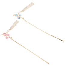 Épingle à cheveux lune et étoile pour femme Hanfu (2 pièces)