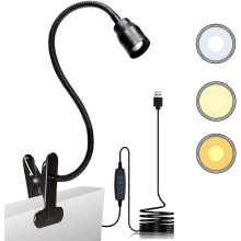 Lampe de lecture LED avec col de cygne et alimentation USB