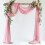 Blush Rosa Transparent Draperingstyg för Bröllopsbåge2 Paneler 1