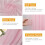 Blush Rosa Transparent Draperingstyg för Bröllopsbåge2 Paneler 3