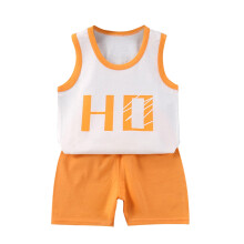 Toddler Kids 2PCS Outfits Fashion Cute Cartoon Print Sleeveless Vest With Casual Shorts Suit