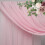 Blush Rosa Transparent Draperingstyg för Bröllopsbåge2 Paneler 4