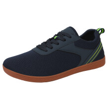 Chaussures minimalistes pour hommes, bout large, design minimaliste, semelle assurant une bonne stabilité du talon (Bleu, 9)