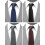 Herreslips i tynde, ensfarvede, 2,5 tommer, 4-pak 2