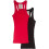 Regata feminina e plus size canelada de algodão para treino, modelo racerback. 1
