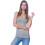Γυναικεία & Plus μπλουζάκια γυμναστικής Cami Racerback με ριμπ ύφανση από βαμβάκι 2