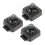 Motorcycle Compass Round Multi ABS 3Pcs Simple Design Adjustable Direction 6