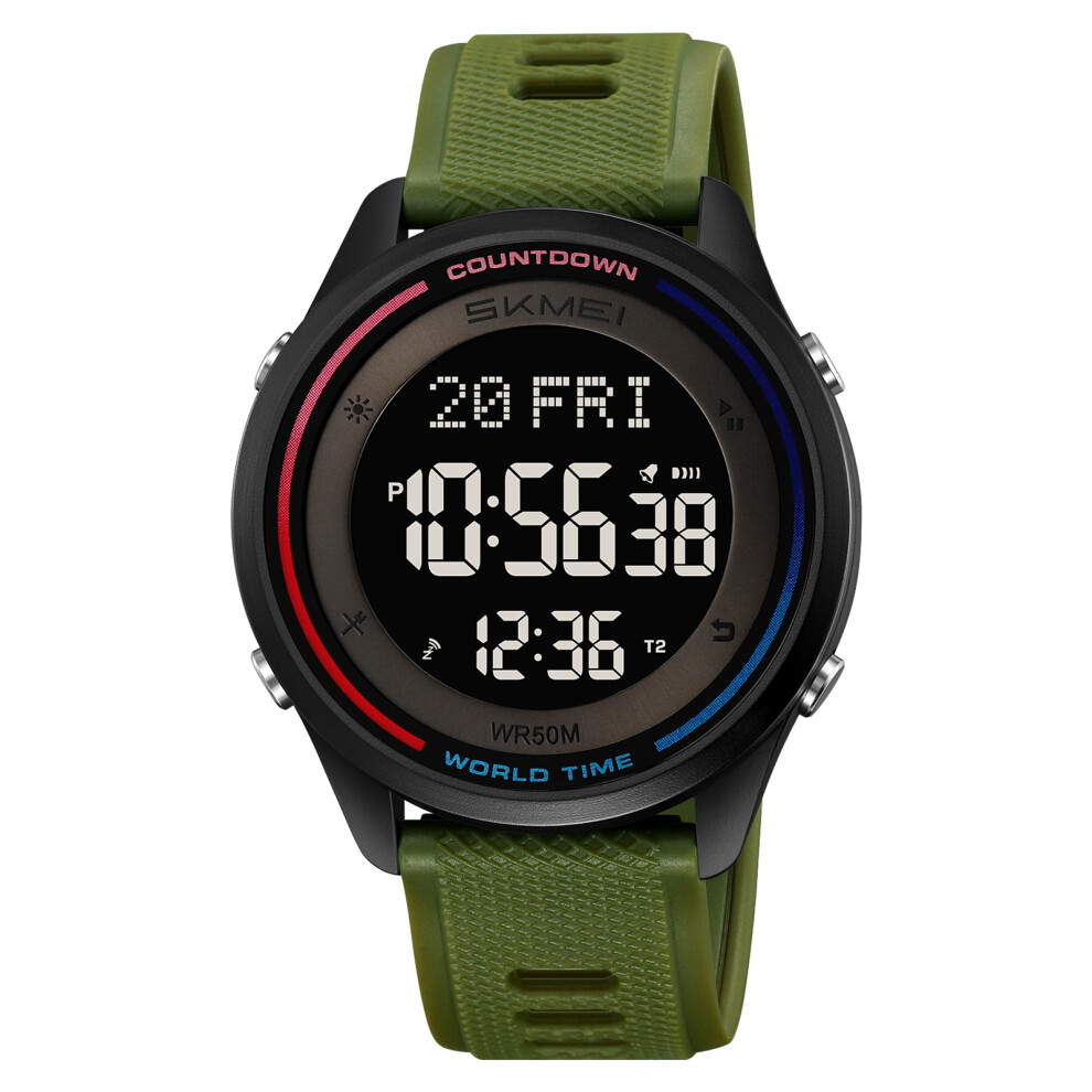 Digital Watch 2348 50M Water-Resistant 45.5Mm Case With Backlight 5071386665416