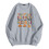 Felpa da donna girocollo a maniche lunghe, casual, pullover 3