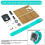 Kit Eletrônico de Relógio LED DIY com Display de 0,28 Polegadas e Tubo de Tempo com Alça de Caixa para Aprendizado de Projeto de Soldagem DIY D 9