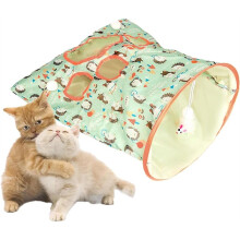 Cat Tunnel Bag for Indoor Cats, Crinkle Bag Toy Cat & Hamsters Tunnel Toy, Pet Foldable Tunnel Crinkle Sack Bag